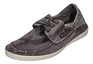 Natural World Eco - 303E - Natural World Men's Trainers - Organic Cotton Boat Shoes- 100% EcoFriendly - Grey Color