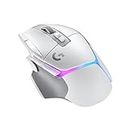 Logitech G502 X Lightspeed Plus Wireless RGB Gaming Mouse - Optical Mouse with LIGHTFORCE Hybrid switches, LIGHTSYNC RGB, Hero 25K Gaming Sensor, Compatible with PC/macOS/Windows - White