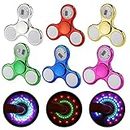 SCIONE 6 Pack Fidget Spinners,LED Light Up Fidget Spinners Toy for Kids Adult,Glow in The Dark Party Supplies-Anxiety Toy Stress Relief Easter Party Favors Goodie Bag Stuffers Birthday Return Gifts