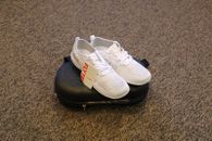 New Nfinity Flyte Womens Cheer Shoes with Case WHITE - Adult Size 8.5