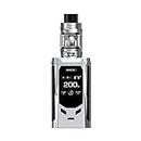 SMOK E-Zigarette, SMOK R-Kiss 200W-Kit mit TFV-Mini V2 Tank-2ml, kein Nikotin(Silber schwarz)