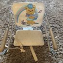Vintage Graco Tot Loc Lock Clip On Table Top High Chair Booster Seat Metal Arms