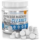 Espresso Machine Cleaning Tablets Descaling - 120 Tabs | Compatible with Breville Barista Express, Gaggia, Delonghi, Jura, Philips | Expresso Maker Backflush Oil Remover Descaler Cleaner Clean Tablet
