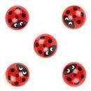 Nene Toys 5-Piece Wooden Replacement Set for Ladybug's Matching Game - Premium Handcrafted Wooden Ladybugs to Elevate and Enhance Your Gameplay Experience - [Ideal for Lost or Missing Game Pieces]