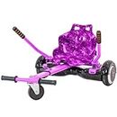 HoverKart Purple Galaxy Fast Kart Attachment Fits All Hoverboards Swegways 6.5, 8, 10 Adjustable Hoverboard seat go Kart for Hoverboard Compatible Sleek Cool Limited Edition
