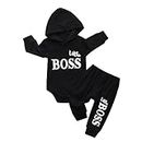 Baby Clothes Set Baby Boys Hoodie Clothes Long Sleeve Letter Print Top + Pants