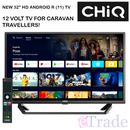 CHIQ 32" LED ANDROID Smart TV WiFi Chromecast Netflix **12v Caravan Compatible