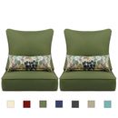 Aoodor 24'' x 24'' Outdoor Patio Furniture Dining Deep Chair Cushion Set - 6 PCS
