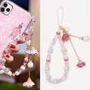 Gorgeous Crystal Flower Lanyard Charm - The Perfect Accessory For Women's Cell Phones!
