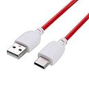 Smays Charger Cord for Nabi Tablet Jr and XD, Red Bright Color, 6 ft