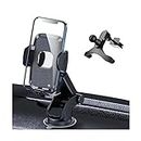 CGEAMDY 2-in-1 Suction Cup Car Phone Mount, Cell Phone Holder for Windshield, Dashboard, Air Vent, Automobile Cradles, Car Interior Accessories, Compatible for 4.7-6.8 iPhone 12/11/Pro and More