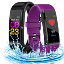 Reloj inteligente Bluetooth pulsera deportivo rastreador de fitness para mujeres hombres niños niñas