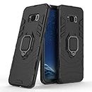 Case for Samsung Galaxy S8,Hybrid Heavy Duty Protection Shockproof Defender Kickstand Armor Case Cover,Black