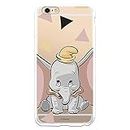 Funda para iPhone 6 Plus - 6S Plus Oficial de Dumbo Dumbo Silueta Transparente para Proteger tu móvil. Carcasa para Apple de Silicona Flexible con Licencia Oficial de Disney.