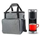 Oniissy Kaffeemaschinen-Reisetasche, Single Serve Coffee Brewer Tragetasche mit mehreren Taschen, Aufbewahrungstasche mit Schultergurt, Kaffeemaschinen-Reisetasche