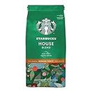 Starbucks' House Blend Coffee Rich With Toffee Notes Ground Coffee Medium Roast 200g (UK), Bag