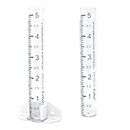 SkyView Glass Rain Gauge, 5in / 12cm Capacity - (Includes Mounting Hardware, (1) Tube)