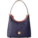 Dooney & Bourke Handbag, Pebble Grain Hobo Shoulder Bag, Midnight Blue, One Size