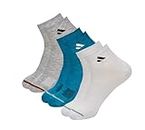 SJeware Polyester 3 Pairs Solid Ankle Length Socks For Men & Women, Multicolor, Pack Of 3, Free Size