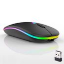 Ratón inalámbrico Bluetooth, ratón recargable para ordenador portátil