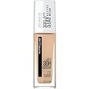 Maybelline Liquid Foundation, Full Coverage, Lightweight Feel, Waterproof, Sweatproof, Transfer-Resistant, Natural Matte Finish, Super Stay Active Wear, 30 ml, Shade: 220 Natural Beige