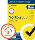 Norton 360 Deluxe 2024, Antivirus per 5 dispositivi, Licenza di 15 mesi con rinnovo automatico, PC, Mac, tablet e smartphone, Codice d'attivazione via email