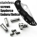 1 vollen Satz von Messer Griff Edelstahl Schrauben für Spyderco Delica 4 C11 Endura 4 C10 Folding