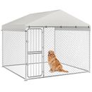 7.5 x 7.5FT Outdoor Pet Dog Run House Kennel Cage Enclosure with Cover Playpen