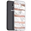 Zhuofan Plus Samsung Galaxy J3 2017 Case, Clear Silicone Soft Transparent Tpu Gel with Design Print Pattern Anti Scratch Shockproof Protactive Cover for Samsung Galaxy J3 2017, Brown 5