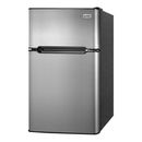 Summit Appliance CP34BSS 3.2 Cu. Ft. Stainless Steel / Black Two Door Refrigerator / Freezer - 115V