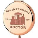 KEYCHIN Dr Doctor David Compact Mirror Dr David Fans Gifts David is My Doctor Pocket Mirror Police Box Merch (David Doctor-RG)