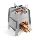 Nicetybox Stainless Steel Camping Stove Wood Burning Stoves Portable Backpacking Stove Compact Stove Ideal for Outdoor, Picnics, Camping, Hiking and More