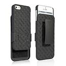 Aduro® Shell Holster Combo Case for Apple iPhone SE / 5 / 5S with Kick-Stand & Belt Clip (At&t, Verizon, T-Mobile & Sprint) []