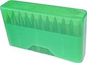MTM 20 Round Slip-Top Rifle Ammo Box, Clear Green, Large
