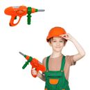 Kids Children Deluxe Electronic Drill DIY Builders Building Construction Toy