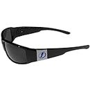 NHL Siskiyou Sports Fan Shop Tampa Bay Lightning Chrome Wrap Sunglasses One Size Black