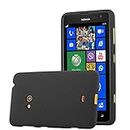 cadorabo Case works with Nokia Lumia 625 in FROST BLACK - Shockproof and Scratch Resistant TPU Silicone Cover - Ultra Slim Protective Gel Shell Bumper Back Skin