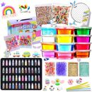 DIY Slime Kit - Slime Making Kit, Craft Kit for Kids Boys Girls, with 48 Glitter