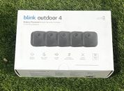 Blink Outdoor 4 (4th Gen) Wire-free smart security 5 Camera System New!