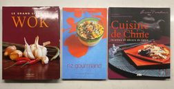 Lote de (3) libros de cocina asiáticos en francés - 3 libros de cocina asiática en francés