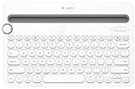 Logitech (Refurbished) K480 Multi-Device Bluetooth Keyboard (White)