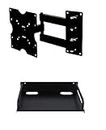 ROHC Wall & Ceiling Mounts for 14-43" LED/LCD TVs w/Set Top Box/DTH & WiFi Router Stand, Black (Wall Mount & Router Stand Combo)
