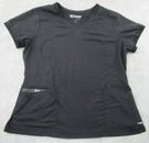 Greys Anatomy by Barco Scrub Top Women's XL Black Short Sleeve Front Pockets