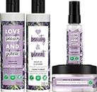 Love Beauty And Planet Argan Oil & Lavender Anti-Frizz, Smoothening Combo - Shampoo, Conditioner, Mask & Serum Combo -(200+200+200+50) ml