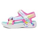 Skechers Kids Girls Unicorn Dreams Sandal Sneaker, Pink/Multi, 5 Toddler