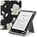 MoKo Universal Case for 6",6.8",7" Kindle eReaders Fire Tablet - Kindle/Kobo/Voyaga/Lenovo/Sony/Kindle E-Book, Folio Shell Cover Case, Lightweight PU Leather Case with Hand Strap/Kickstand, Magnolia