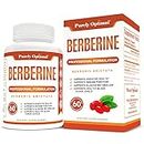 Premium Berberine Supplement - 1200mg Berberine HCl, Non-GMO - Blood Sugar Metabolism, Glucose Metabolism, Immune Support, Cardiovascular & Gastrointestinal Health (60 Vegan Berberine 1200mg Capsules)