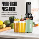 Masticating Slow Juicer Small Space-Saving Cold Press Juicer Extractor LOW SPEED
