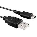 OcioDual USB Ladekabel Datakabel Netzadapter Kompatibel mit Nintendo DS Lite DSL NDSL DSLite Ladegerät Kabel Data Cable Adapter