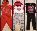 7 pc lot Girls Clothes 12 mo. Puma, old navy, garanimals. 3 outfits Valentine's